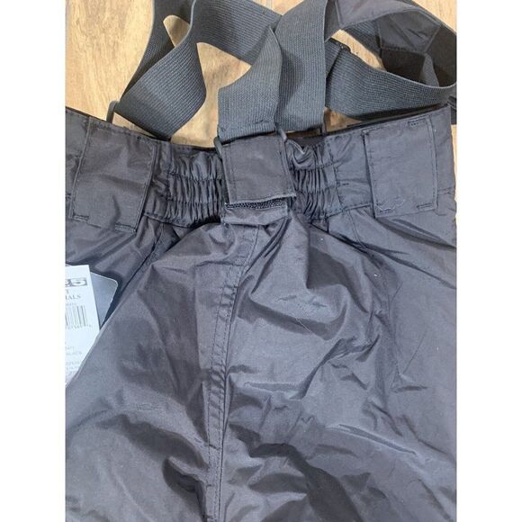 NEW Sport Essentials Kids 4 Unisex Black SNOW SKI PANTS SUSPENDERS Insulated NWT - Picture 8 of 9